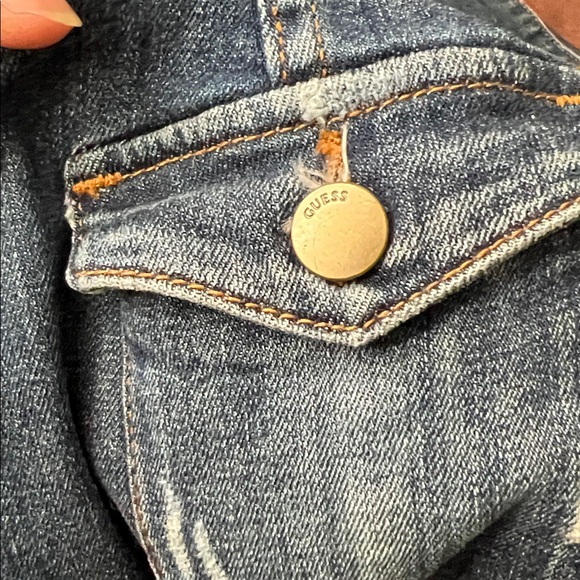 Guess vintage Denim Blue‎ Women's denim jumpsuit size 8 - Picture 14 of 14